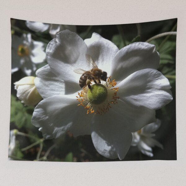 Item preview, Endangered Bee on a White Rose designed and sold by Photomersion.