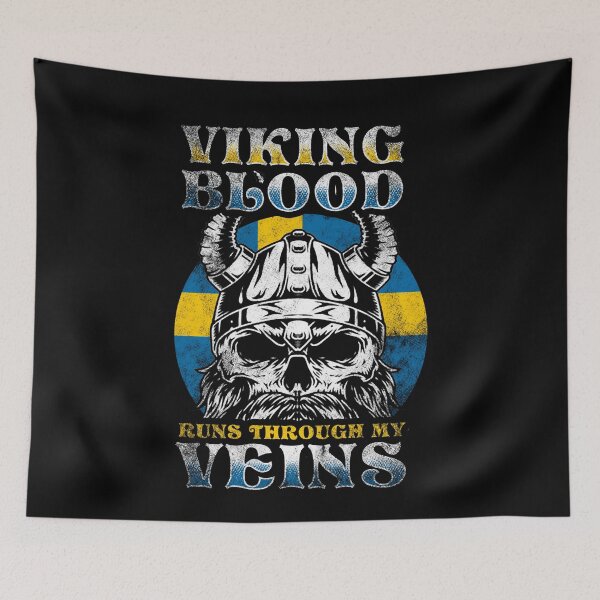 Item preview, Swedish Viking blood flows through my veins designed and sold by Mila1946.
