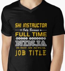 SKI INSTRUCTOR BEST DESIGN 2017 Men's V-Neck T-Shirt