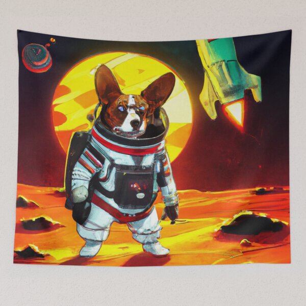 Item preview, Interstellar Corgi designed and sold by Corgitude Stickers.