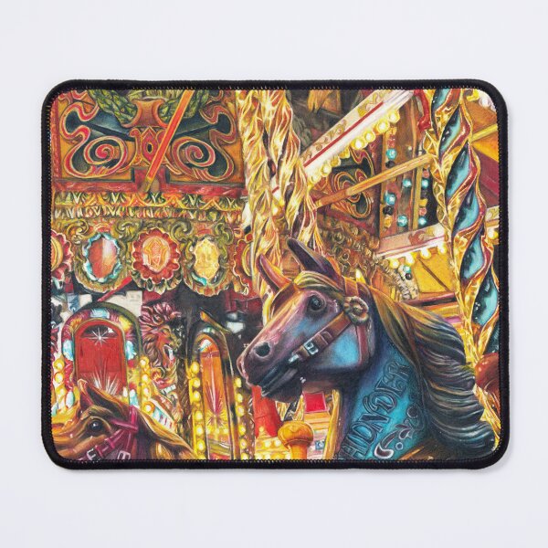 Item preview, Fairground Ride Carousel Horses designed and sold by SemaMartinArt.