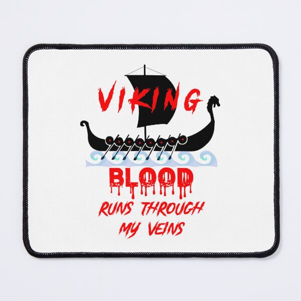 Item preview, Viking Blood Runs Through My Veins - Viking Ship / Viking Boat On Water designed and sold by Oaks Creations.