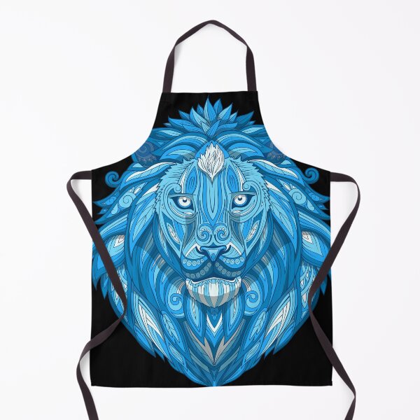 Item preview, Lion blue ornament ethnic designed and sold by IronicEmpire.