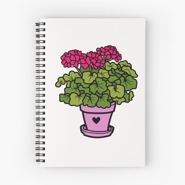 Item preview, pink geranium potted flower plant designed and sold by Floralsharry.