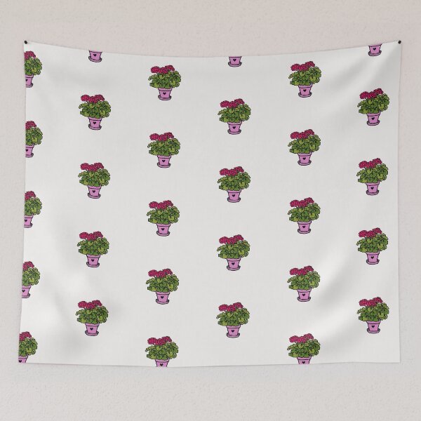 Item preview, pink geranium potted flower plant designed and sold by Floralsharry.