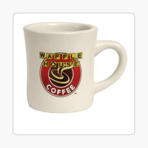 "waffle house mug" Sticker for Sale by creativespaces Redbubble