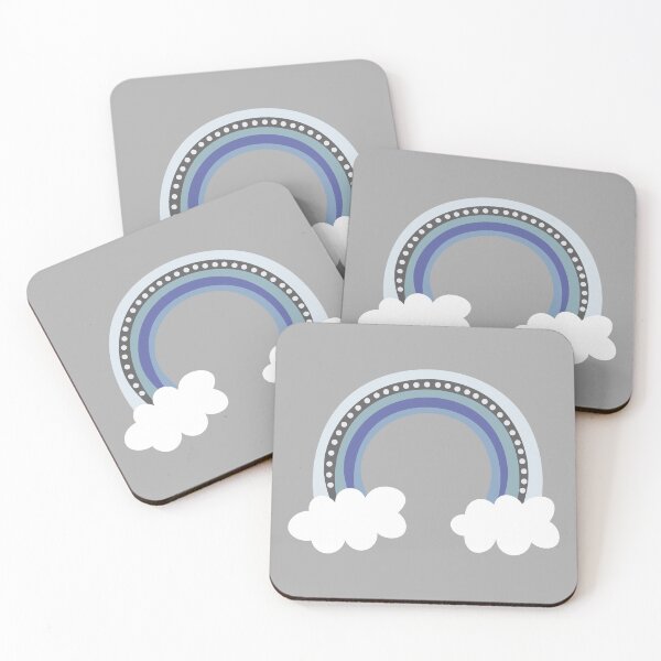 Item preview, Baby Blue Modern Rainbow designed and sold by kmstudio.