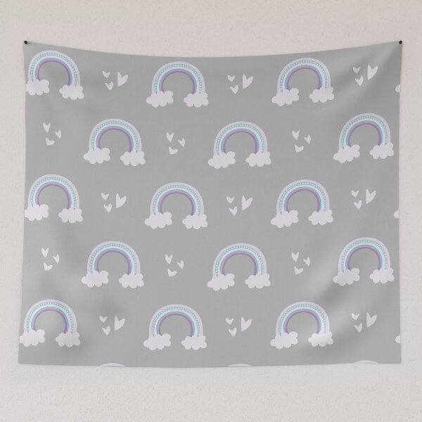 Item preview, Baby Blue Modern Rainbow designed and sold by kmstudio.