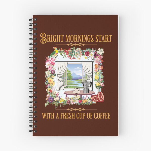 Item preview, Bright mornings start with a fresh cup of coffee designed and sold by StencilMyst ..