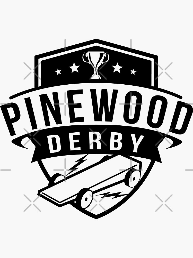 "Pinewood Derby" Sticker for Sale by happygotype2 Redbubble