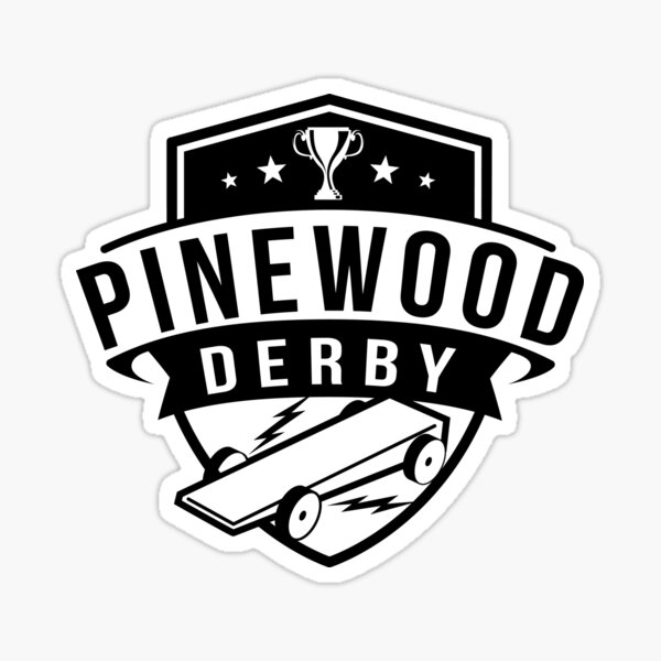 "Pinewood Derby" Sticker for Sale by happygotype2 Redbubble