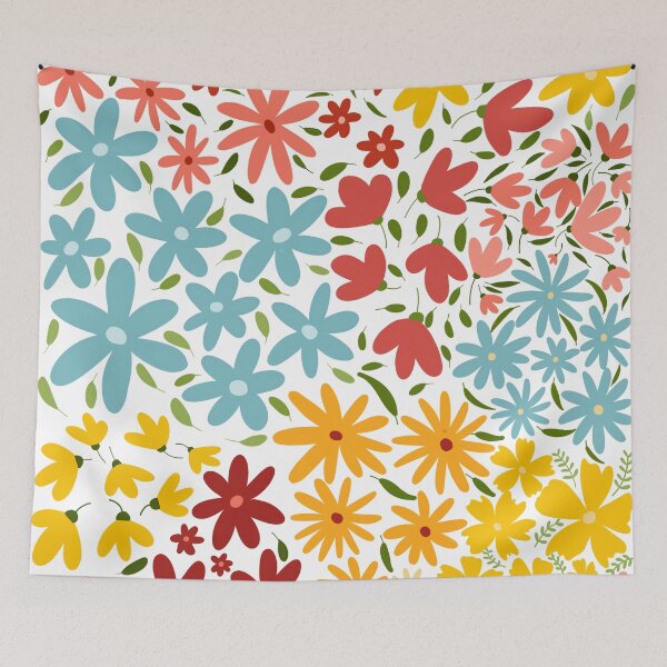 Item preview, Vibrant colour flower design  designed and sold by Sanaura.