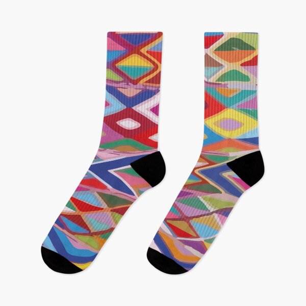 Item preview, Multicolor bold aztec pattern authentic mexican folk art ethnic print designed and sold by T-Mex.