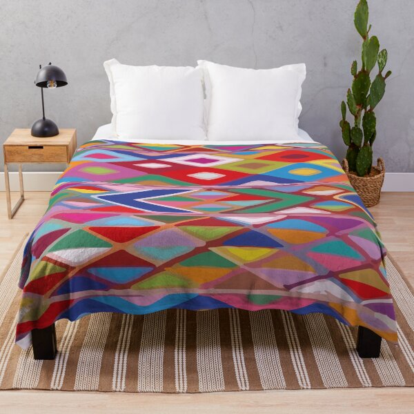 Item preview, Multicolor bold aztec pattern authentic mexican folk art ethnic print designed and sold by T-Mex.