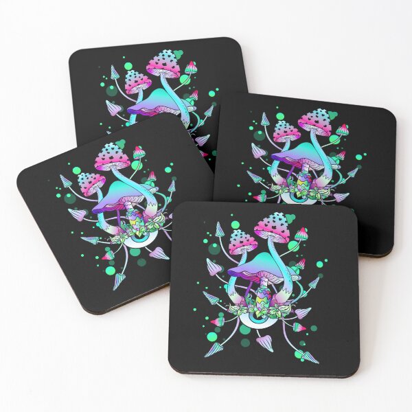 Item preview, Magic Mushrooms Neon Psychedelic Shrooms designed and sold by Ascooepics.