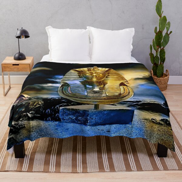 King Tutankhamun Throw Blanket