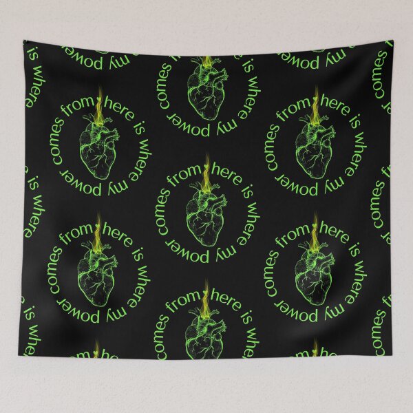 Item preview, Fluorescent Green Anatomical Heart Power T-shirt designed and sold by MagicWolfStar.