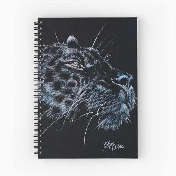 Item preview, Wild black panther on black background | feline designed and sold by NathBros.