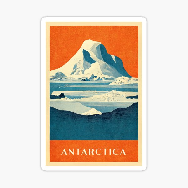 Item preview, Antarctica designed and sold by Retro Travel Design.