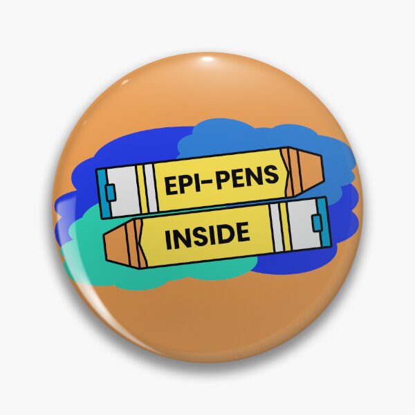 Item preview, “Epi-Pens Inside” - Label Your Epi-Pen Storage, Blue designed and sold by majestikmag.