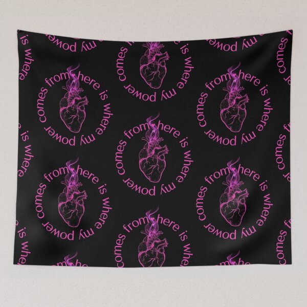 Item preview, Fluorescent Pink Anatomical Heart Power Sticker designed and sold by MagicWolfStar.