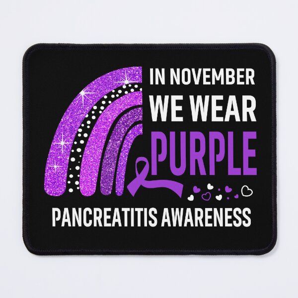 Item preview, Rainbow In November We Wear Purple Pancreatitis Awareness designed and sold by Mnrshirley.