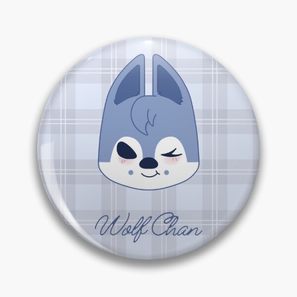 Item preview, Pastel Blue Plaid SKZOO Wolf Chan designed and sold by faithmarie1616.