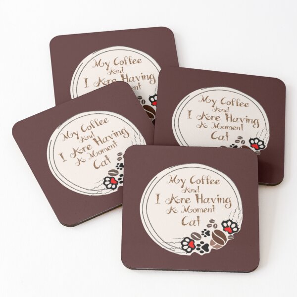 Item preview, My coffee and my cat designed and sold by ShamanCanvas.