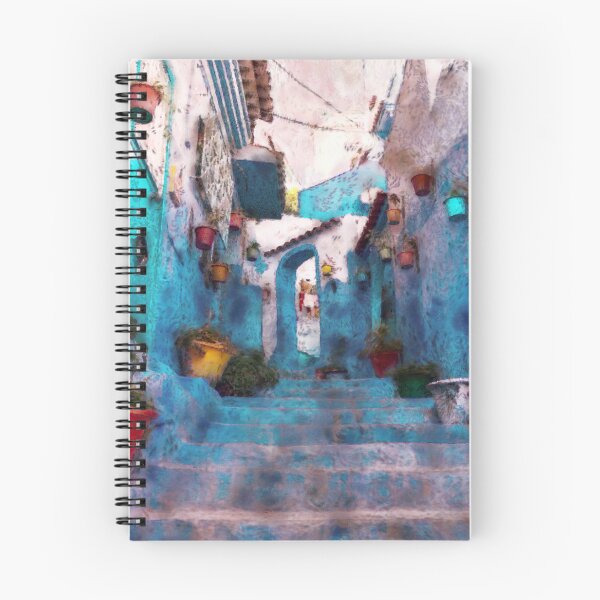 Aperçu de l'œuvre Rue de Chefchaouen créée et vendue par Rafael Serrano Esguerra.