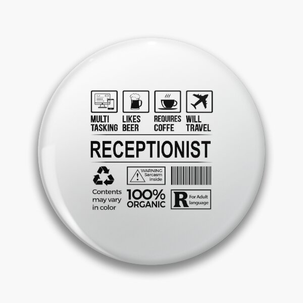 Item preview, receptionist T Shirt, MultiTasking Certified Job Gift Item, Job Profession,Mens Womens Girls Dad, receptionist Christmas Birthday Gift designed and sold by xlnv.