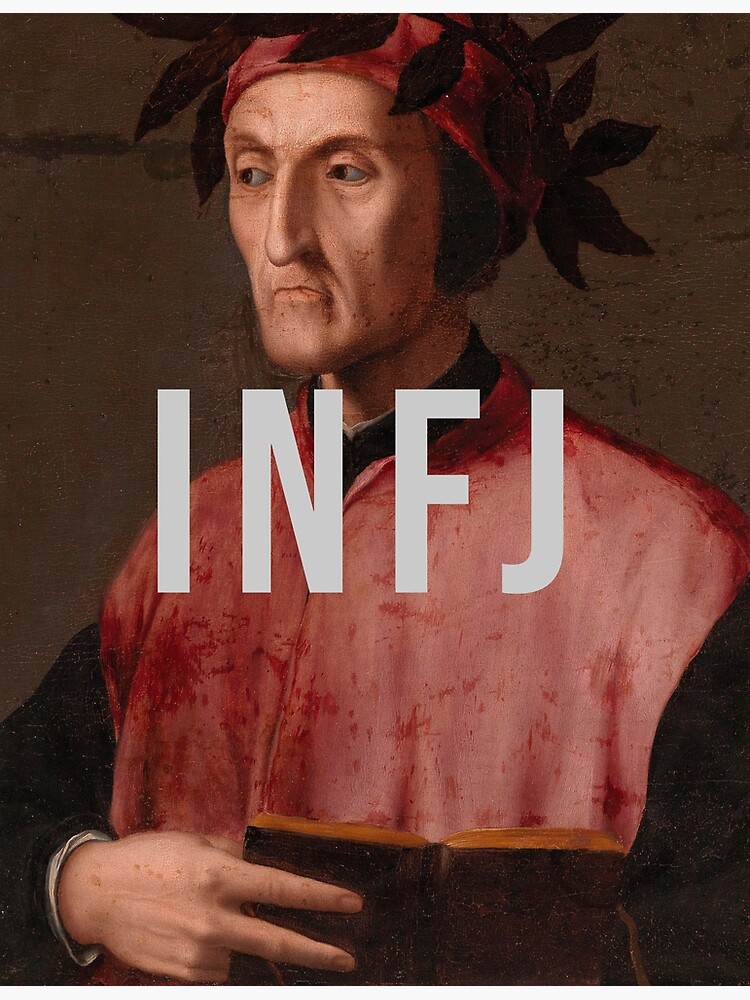 "Myers-Briggs INFJ Portrait Of Dante Alighieri" Art Print For Sale By ...