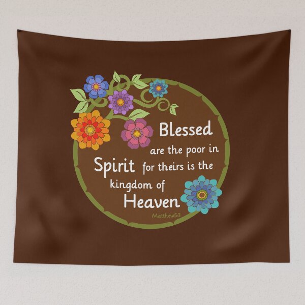 Item preview, Blessed are the poor in Spirit Beatitude Sermon designed and sold by Alondra.