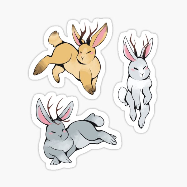 Item preview, Jackalope Sticker Set designed and sold by twinkletalon.