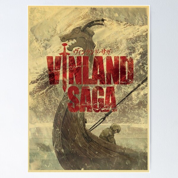 Vintage Poster Anime VINLAND SAGA Posters Are Decorated in the Bar