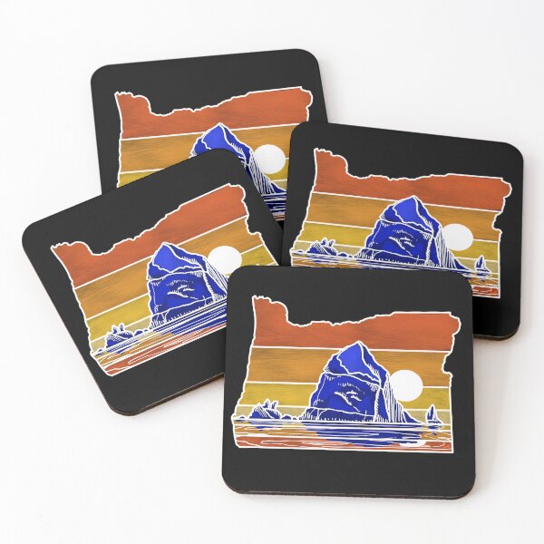 Item preview, Haystack Rock Cannon Beach Color Block designed and sold by Fernheart Designs.