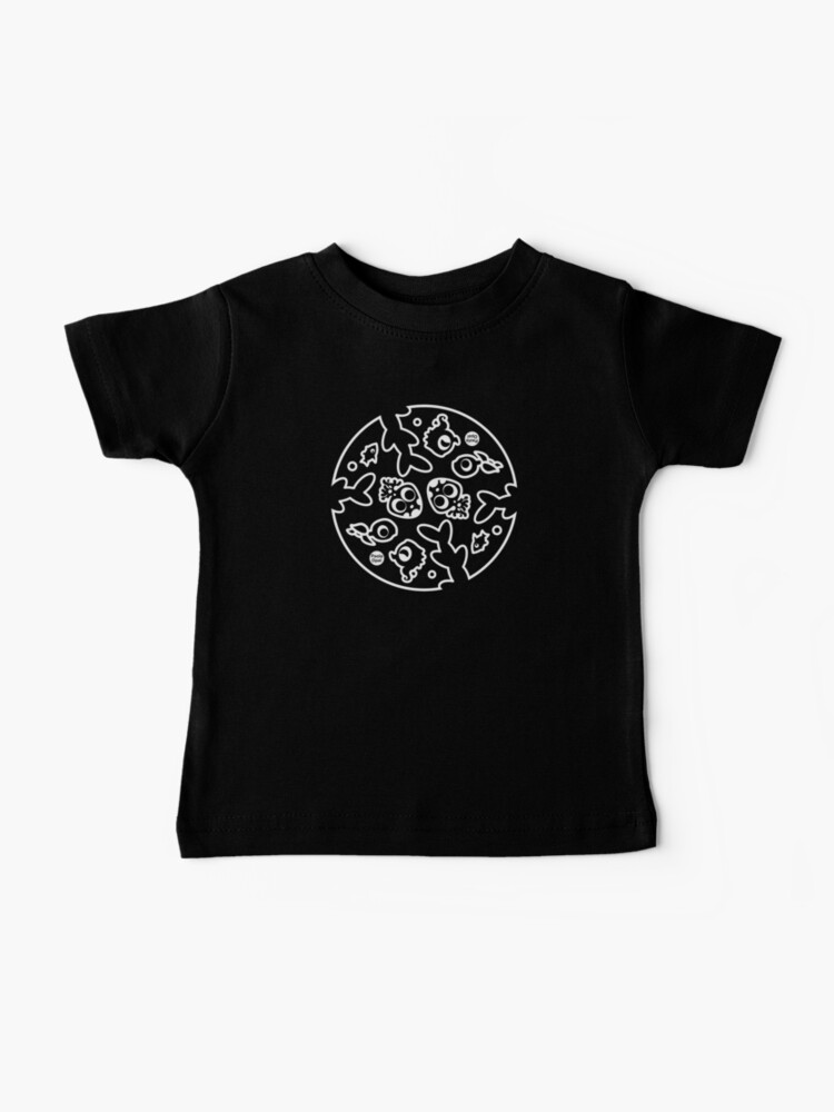 Thumbnail 1 of 2, Baby T-Shirt, Undersea Animal Circular Pattern (Reverse Version) designed and sold by PaolaOpal.