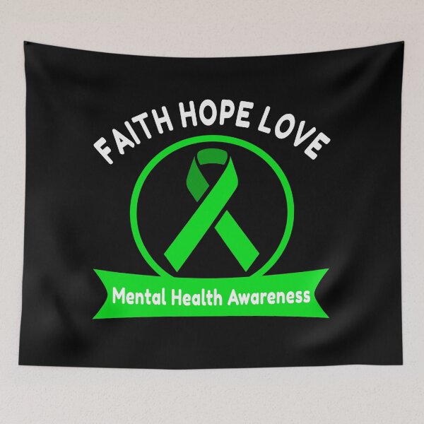 Item preview, Faith Hope Love Mental Health Awareness designed and sold by Color-Sparkle.