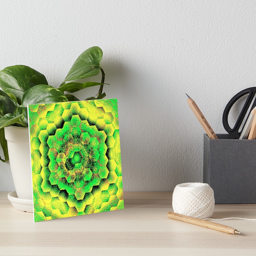 Celestial Hex Art Board Print