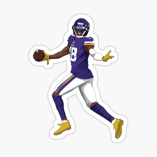 Kirk cousins MSU Vikings jersey Sticker for Sale by Skier1714