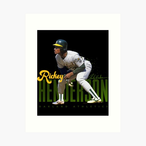 Oakland Athletics Rickey Henderson Throwback Vintage Baseball 