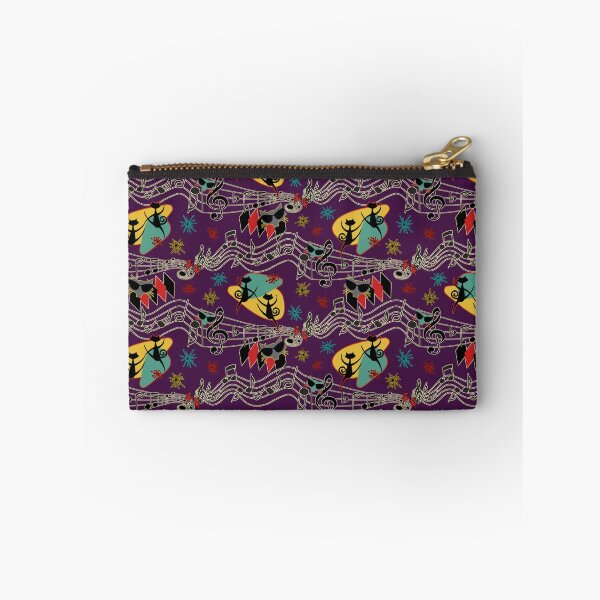 Item preview, Rockabilly Cool Cats on Purple designed and sold by bmfabricdesigns.