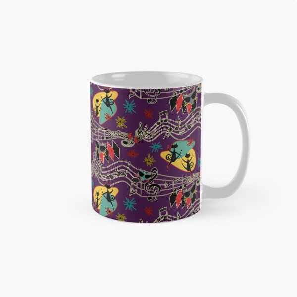 Item preview, Rockabilly Cool Cats on Purple designed and sold by bmfabricdesigns.