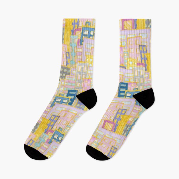 Item preview, Quirky Pink City Scape designed and sold by TooCoolUnicorn.
