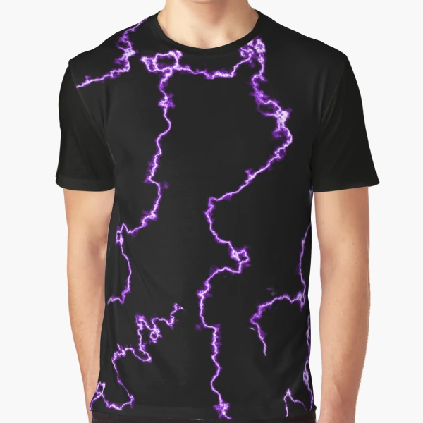 Purple Lightning Bolt 2000s Pattern