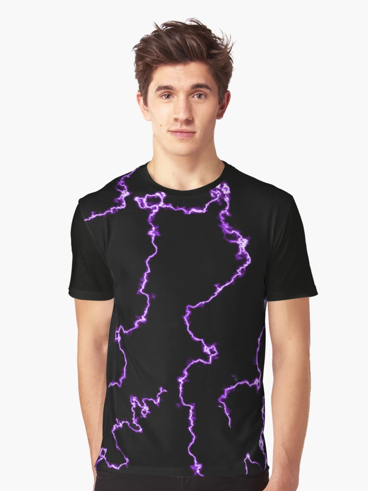 Purple Lightning Bolt 2000s Pattern