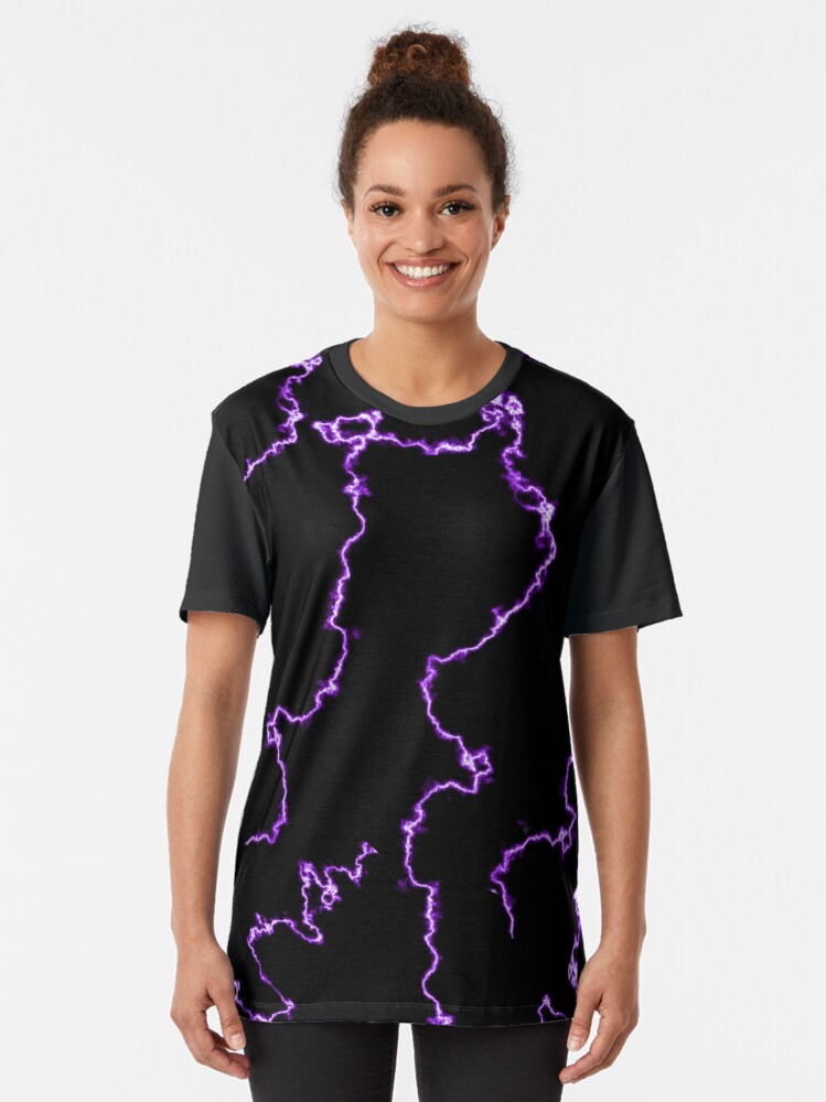 Purple Lightning Bolt 2000s Pattern