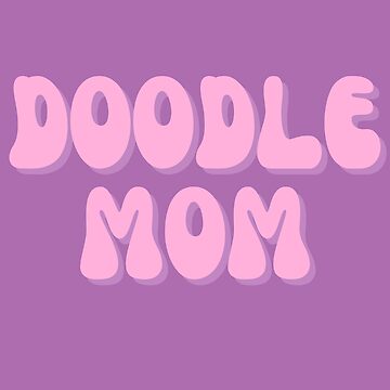 Vorschaubild zum Design Leuchtend rosa Doodle Mama Sticker von MameDesign