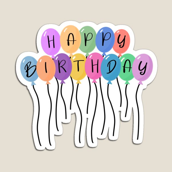 Item preview, happy birthday balloons designed and sold by kelseycecelia.