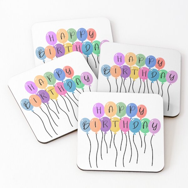 Item preview, happy birthday balloons designed and sold by kelseycecelia.