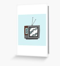 Retro Television Greeting Card